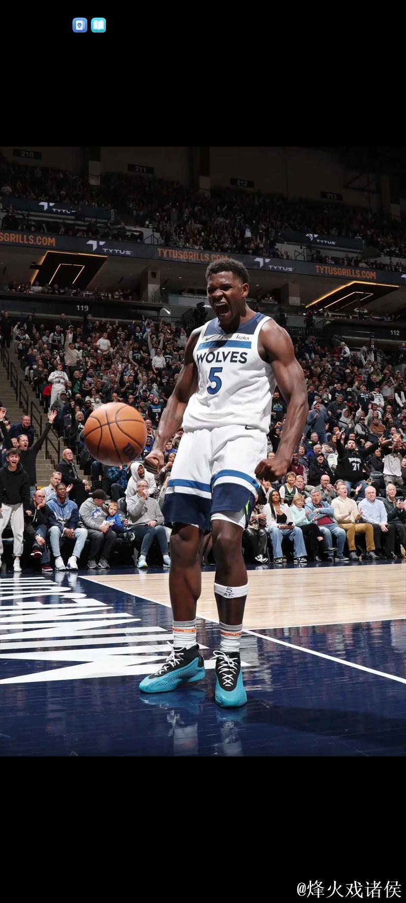 NBA-爱德华兹突破1万分里程碑 米切尔30+7 森林狼击败骑士