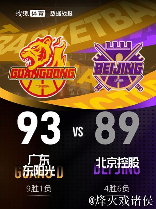 萨姆纳38+9+5萨林杰27+10+6 广东险胜北控