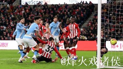 英超-桑德兰0-0战平曼城 B席进球无效格瓦中柱